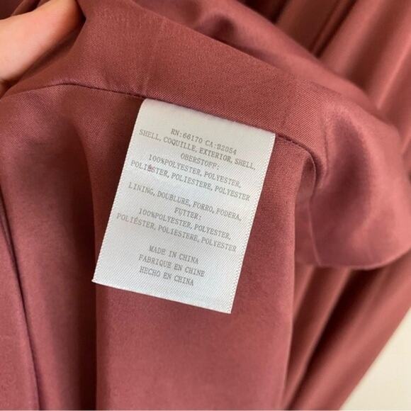 Jenny Yoo Bridesmaid Dress Inesse Maxi Spaghetti Strap A Line Cinnamon Rose 6 - Picture 9 of 9